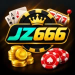 JZ666 Game APK feature image with casino graphics and gaming elements