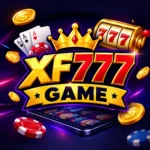 XF777 Game logo with casino-style graphics and mobile gaming elements