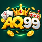 AQ99 Game feature image with casino gaming logo and crown design