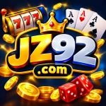 JZ92 Game APK feature image with casino graphics and JZ92 logo